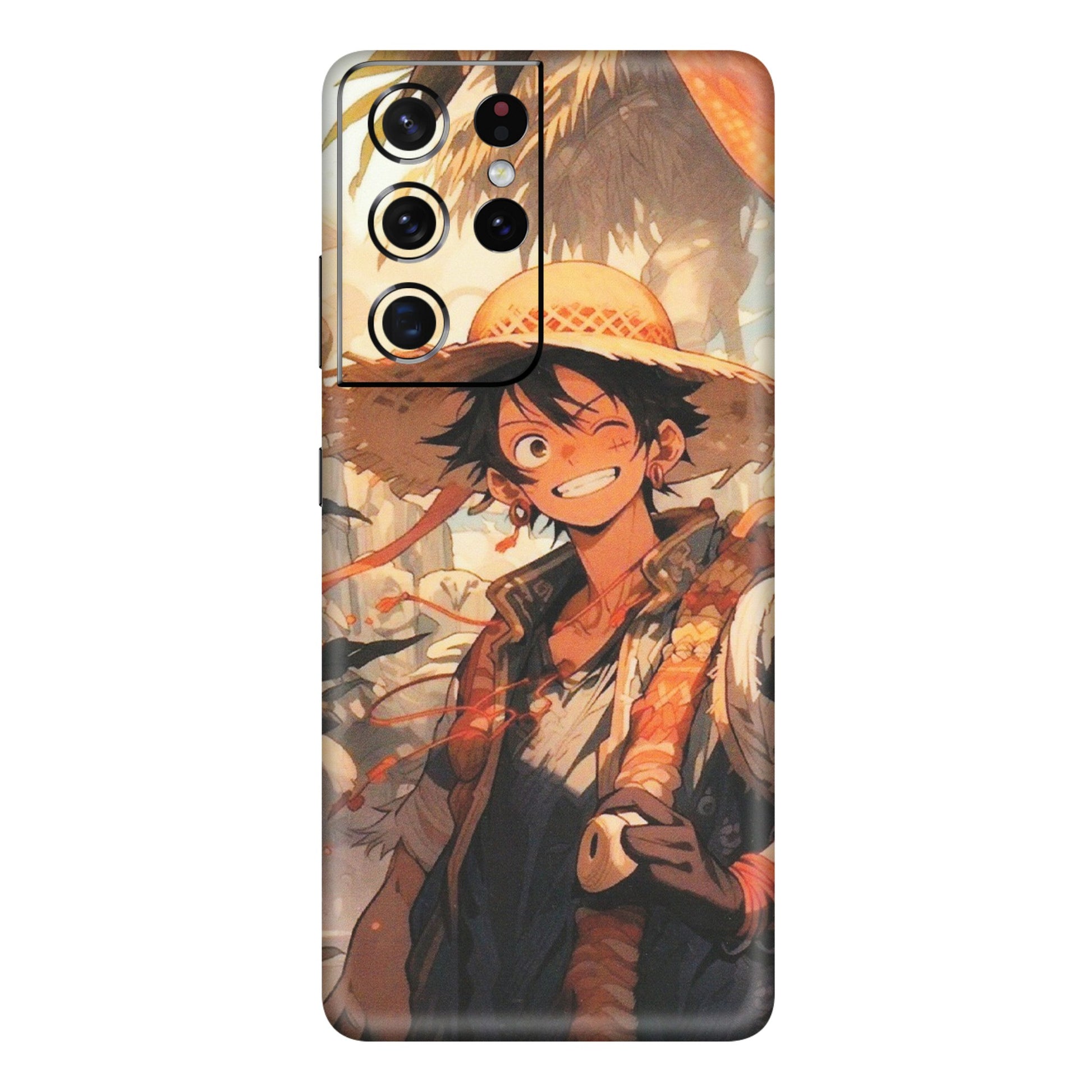 Samsung A/S Series Phone Skins (All Models) - Anime Character Smile - Matte Finish (M-33) Samsung Galaxy S21 Ultra 5G