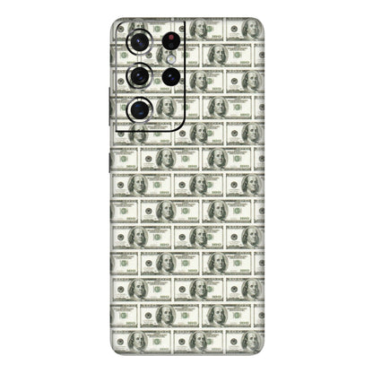 Samsung A/S Series Phone Skins (All Models) - I Love Dollars - Matte Finish (M-40) Samsung Galaxy S21 Ultra 5G