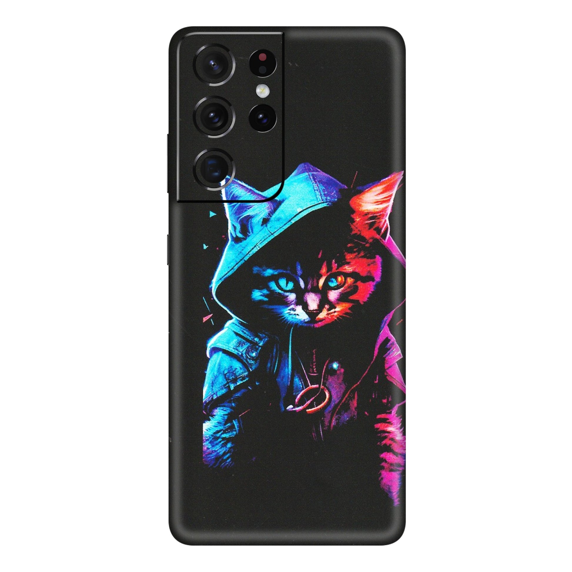 Samsung A/S Series Phone Skins (All Models) - Cyberpunk Cat - Matte Finish (M-45) Samsung Galaxy S21 Ultra 5G