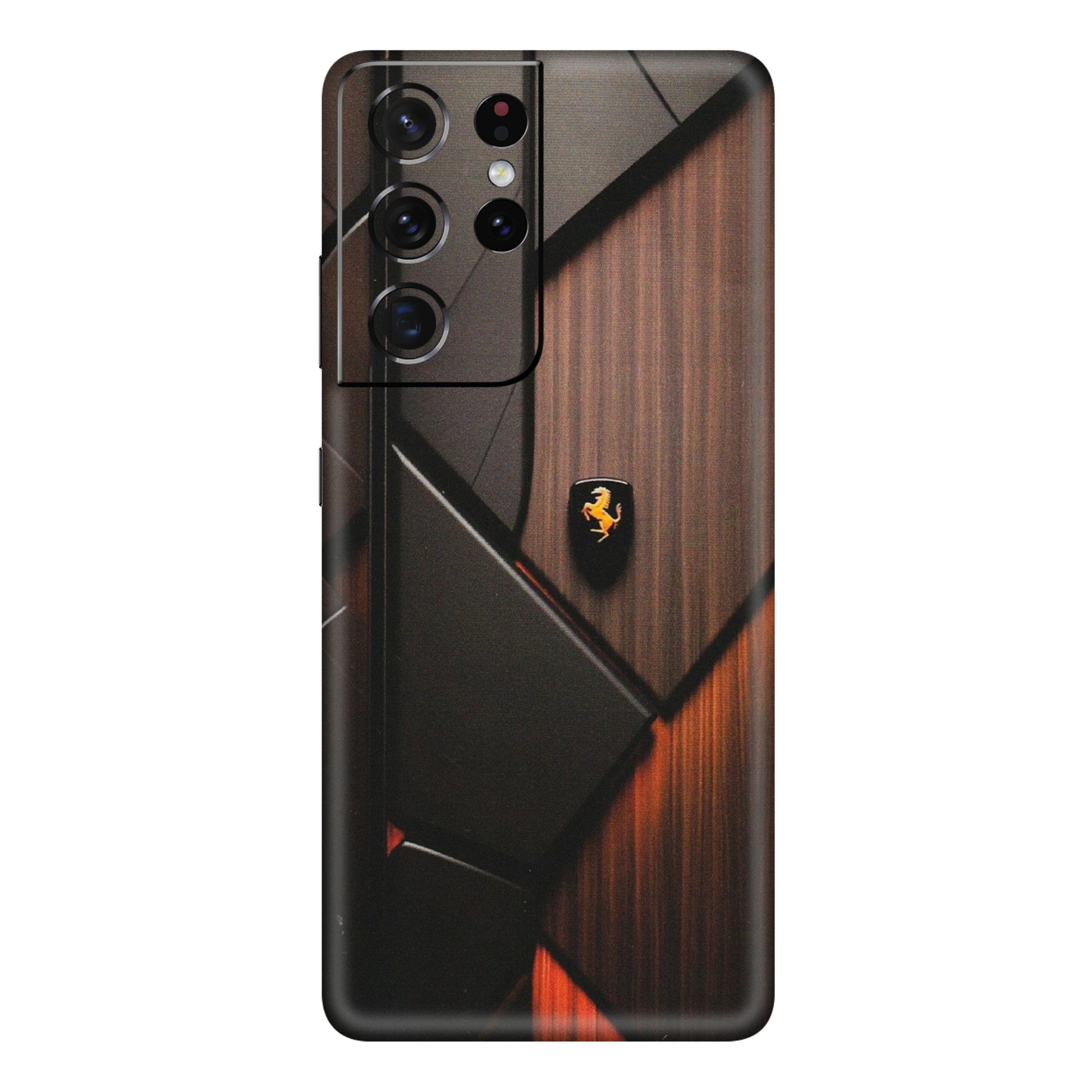 Samsung A/S Series Phone Skins (All Models) - Lambo Beauty Wood Pattern Sober - Matte Finish (M-51) Samsung Galaxy S21 Ultra 5G