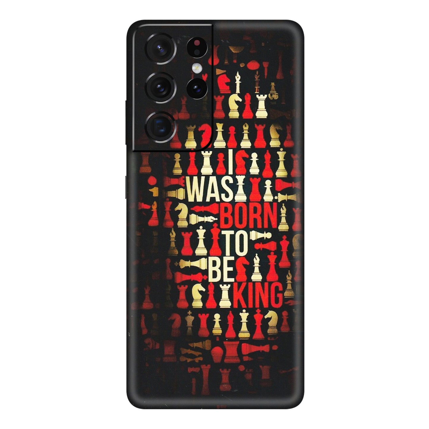 Samsung A/S Series Phone Skins (All Models) - Born To Be King - Matte Finish (M-73) Samsung Galaxy S21 Ultra 5G