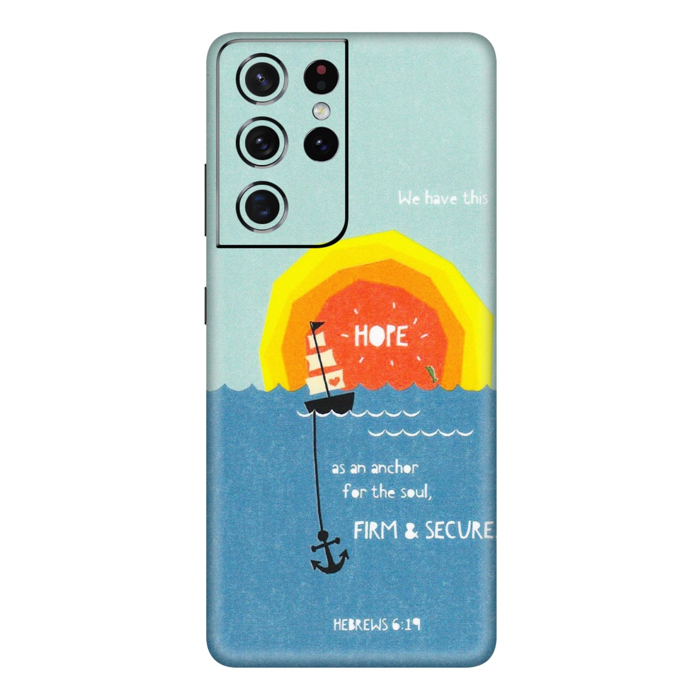 Samsung A/S Series Phone Skins (All Models) - A Beautiful Sunset of Hope - Matte Finish (M-75) Samsung Galaxy S21 Ultra 5G