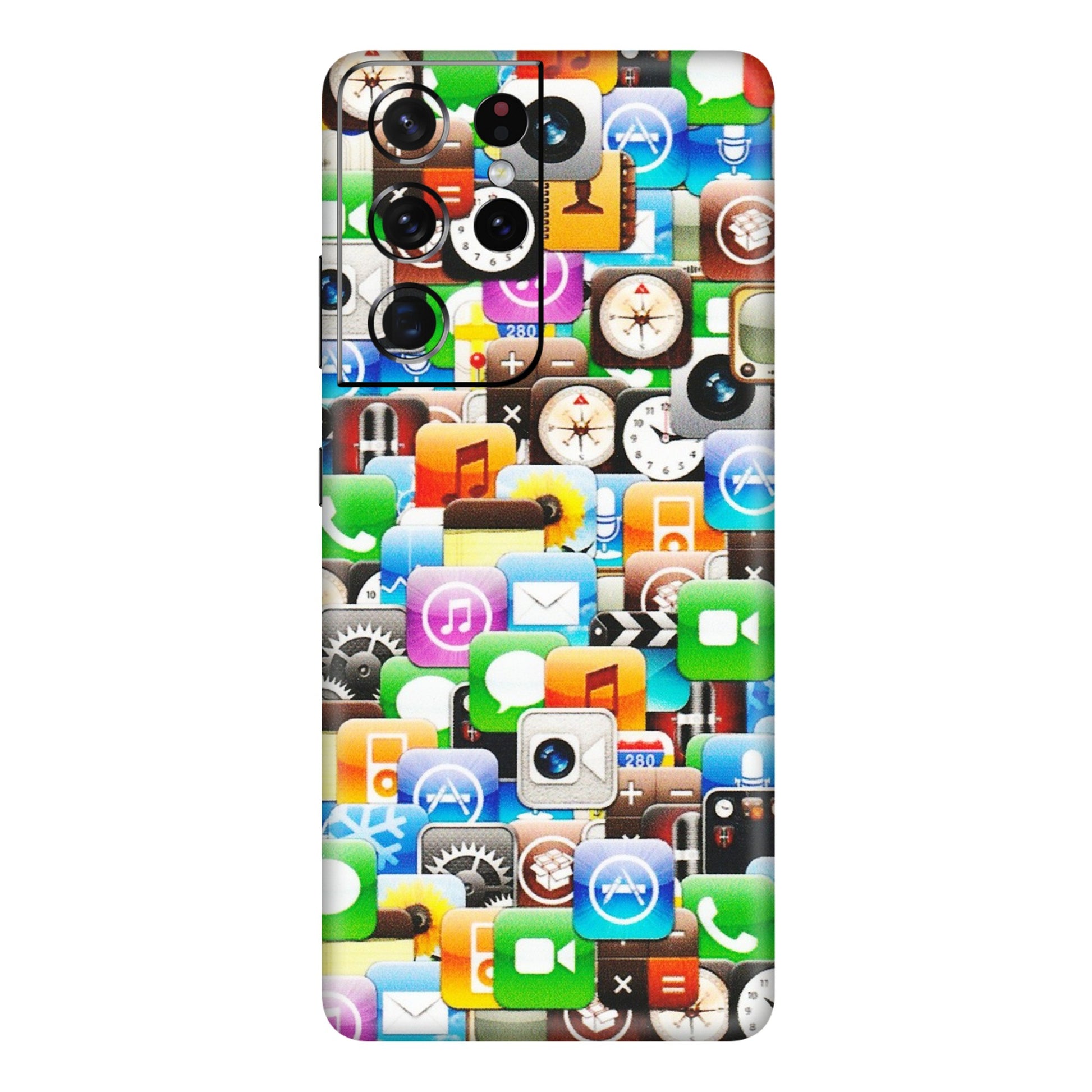Samsung A/S Series Phone Skins (All Models) - All Apple Icons - Matte Finish (M-93) Samsung Galaxy S21 Ultra 5G