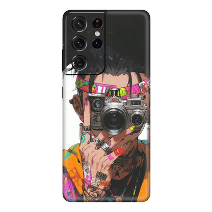 Samsung A/S Series Phone Skins (All Models) - Camera Lover Girl - Matte Finish (M-09) Samsung Galaxy S21 Ultra 5G