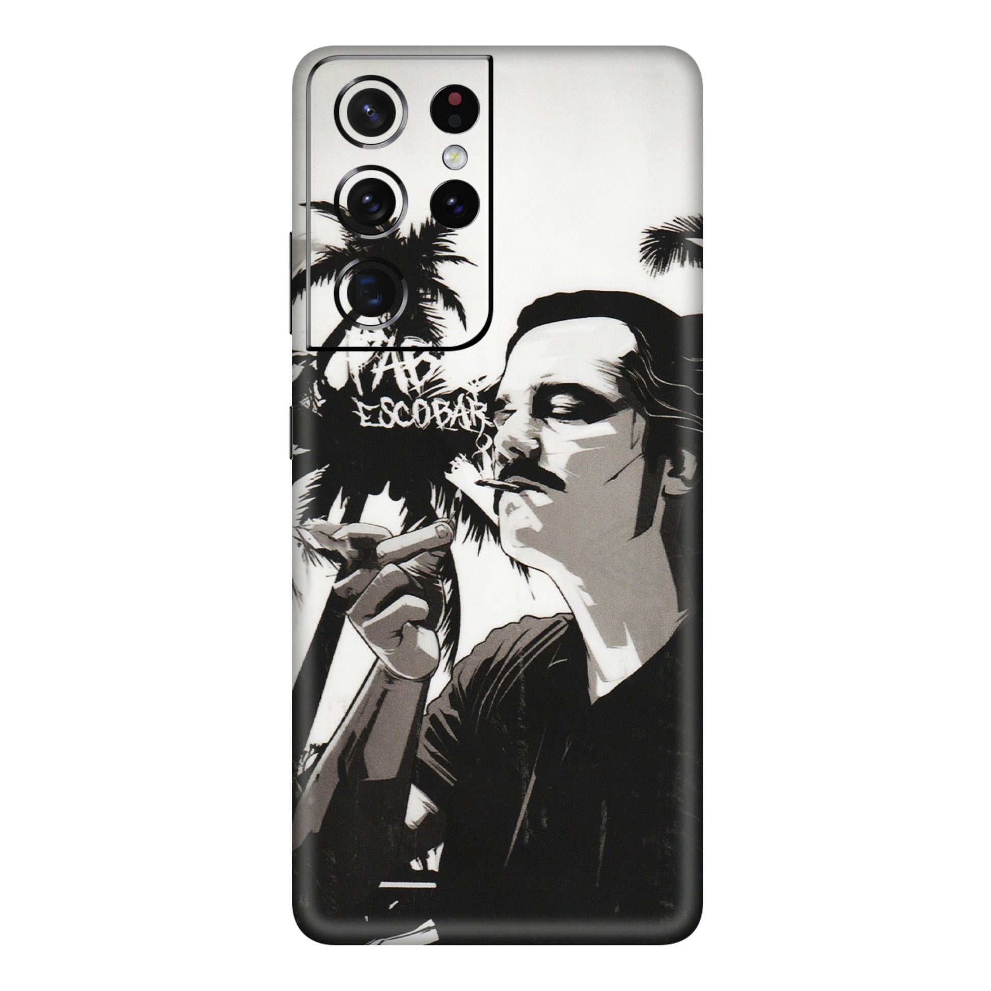 Samsung A/S Series Phone Skins (All Models) - Pab Escobar - Transparent Finish (T-05) Samsung Galaxy S21 Ultra 5G