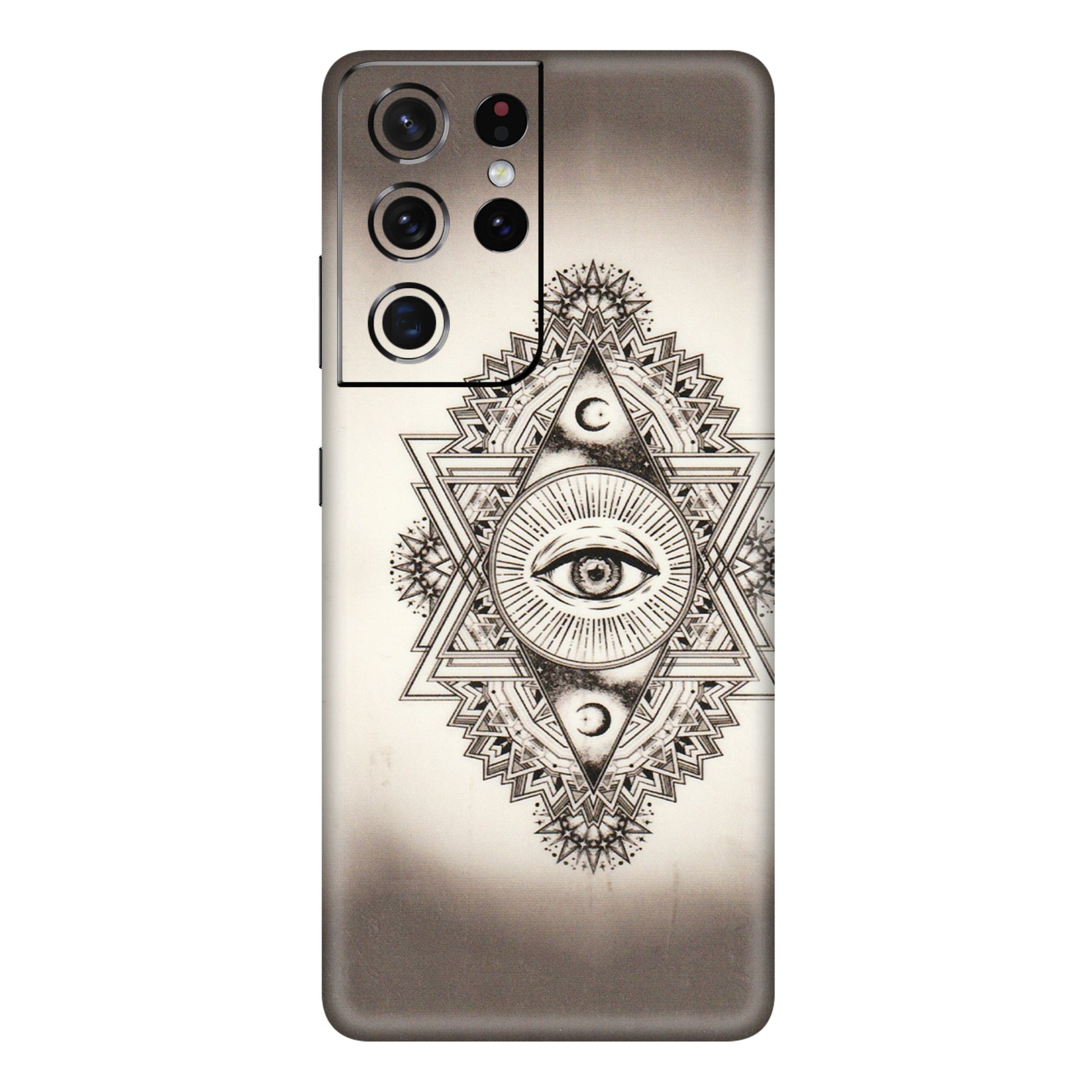 Samsung A/S Series Phone Skins (All Models) - Illuminati Great Eye - Transparent Finish (T-14) Samsung Galaxy S21 Ultra 5G