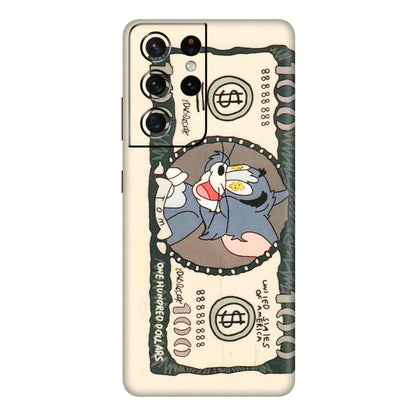 Samsung A/S Series Phone Skins (All Models) - One Hundred Dollar Tom - Transparent Finish (T-16) Samsung Galaxy S21 Ultra 5G