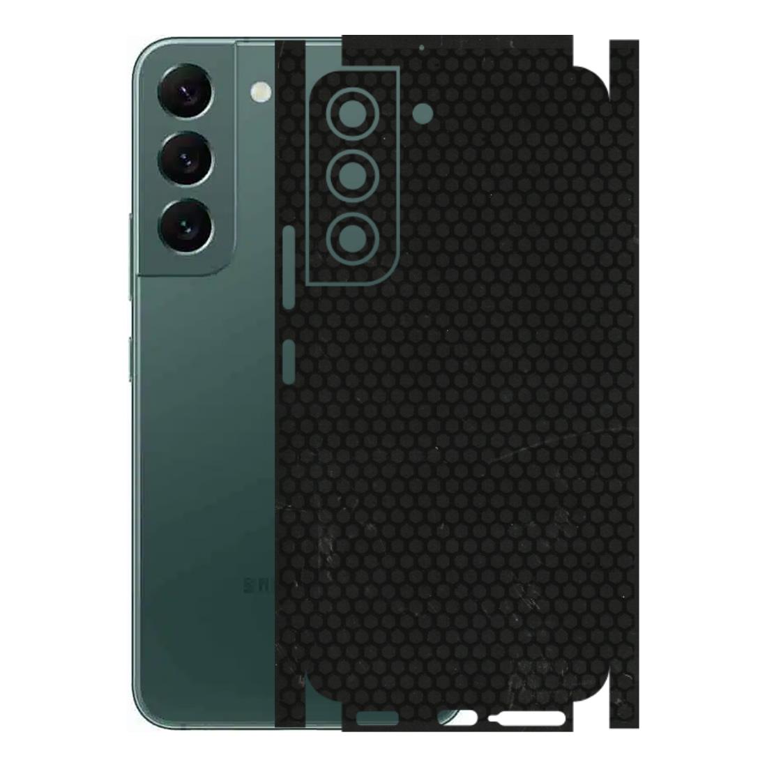 Samsung A/S Series Phone Skins (All Models) - Black honeycomb - 3D Embossed Finish (L-114) Samsung Galaxy S22