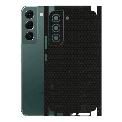 Samsung A/S Series Phone Skins (All Models) - Black honeycomb - 3D Embossed Finish (L-114) Samsung Galaxy S22