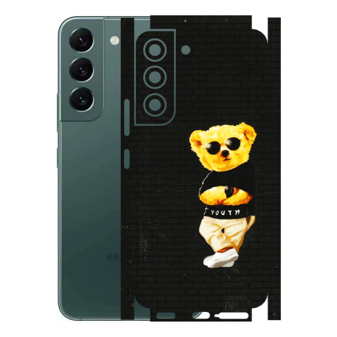 Samsung A/S Series Phone Skins (All Models) - Classy Teddy Bear - 3D Embossed Finish (L-116) Samsung Galaxy S22