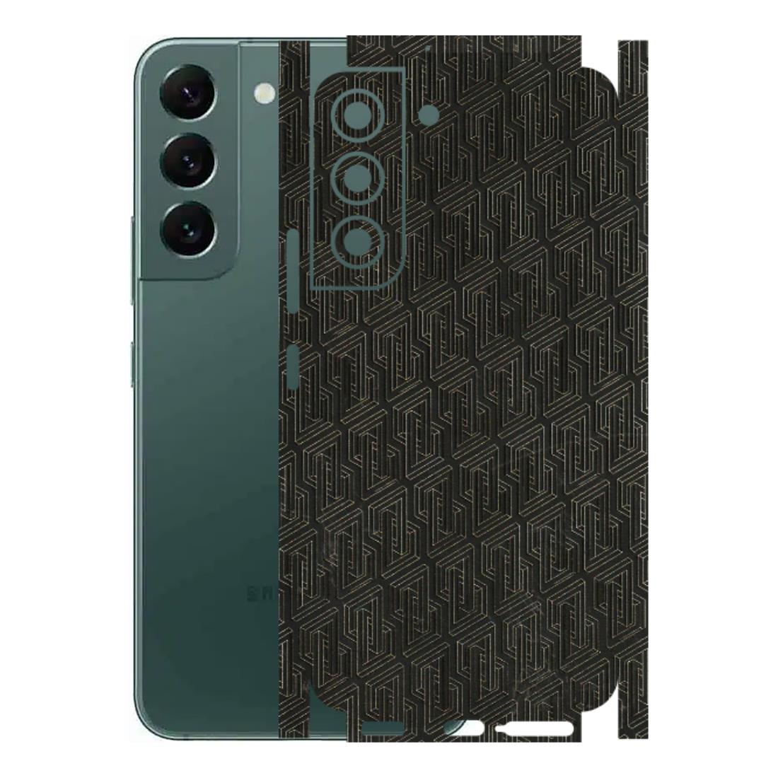 Samsung A/S Series Phone Skins (All Models) - Black Abstract Pattern - 3D Embossed Finish (L-117) Samsung Galaxy S22