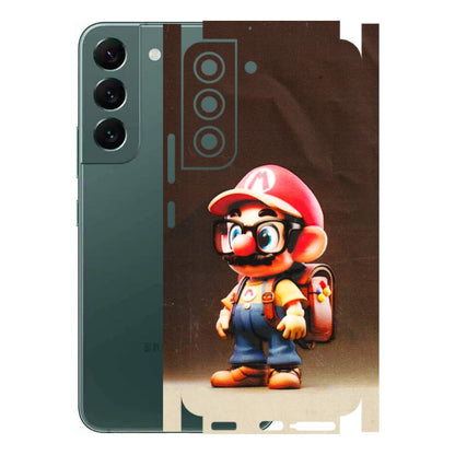 Samsung A/S Series Phone Skins (All Models) - Little Mario - 3D Embossed Finish (L-119) Samsung Galaxy S22