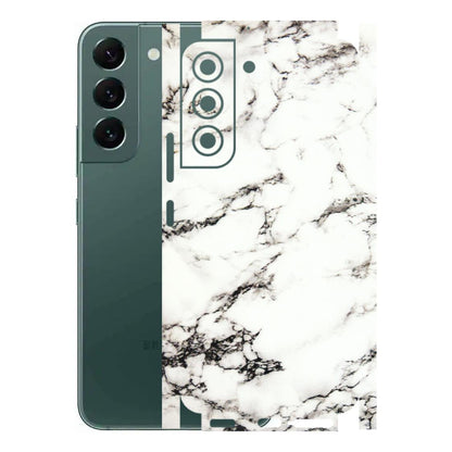 Samsung A/S Series Phone Skins (All Models) - Black and White Marble Texture - 3D Embossed Finish (L-124) Samsung Galaxy S22