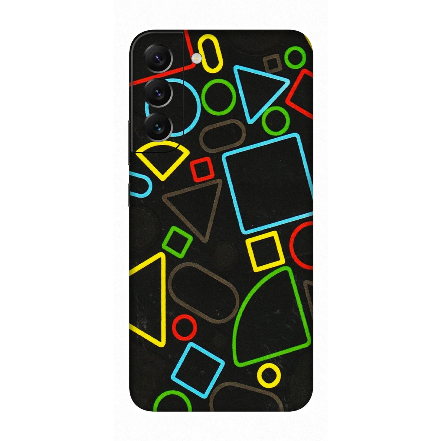 Samsung A/S Series Phone Skins (All Models) - Black Shapes - 3D Embossed Finish (L-131) Samsung Galaxy S22