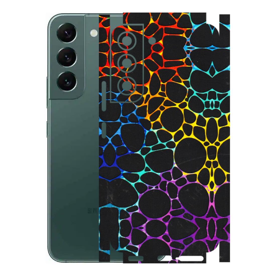 Samsung A/S Series Phone Skins (All Models) - Abstract Art MultiColour - 3D Embossed Finish (L-133) Samsung Galaxy S22