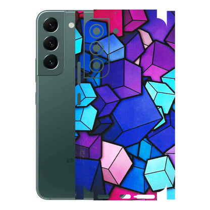 Samsung A/S Series Phone Skins (All Models) - Cube Doodle - 3D Embossed Finish (L-141) Samsung Galaxy S22