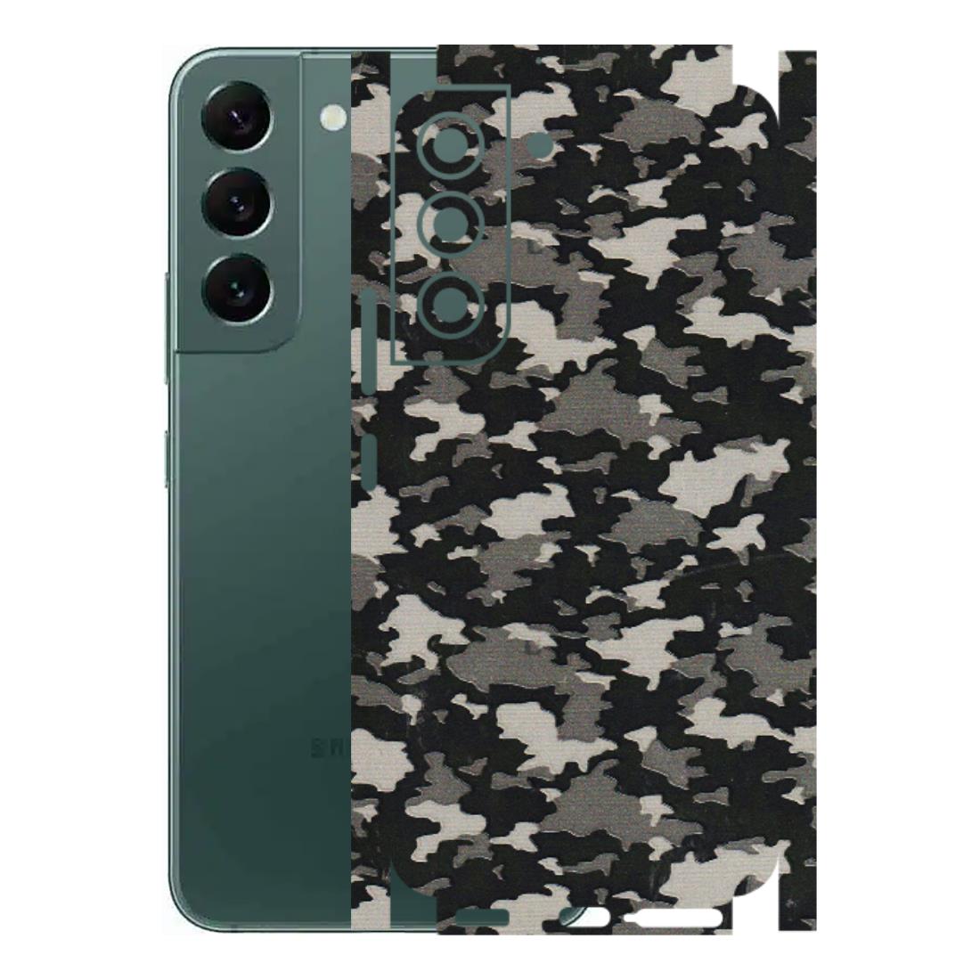 Samsung A/S Series Phone Skins (All Models) - Black/Grey Camoflaunge - 3D Embossed Finish (L-142) Samsung Galaxy S22