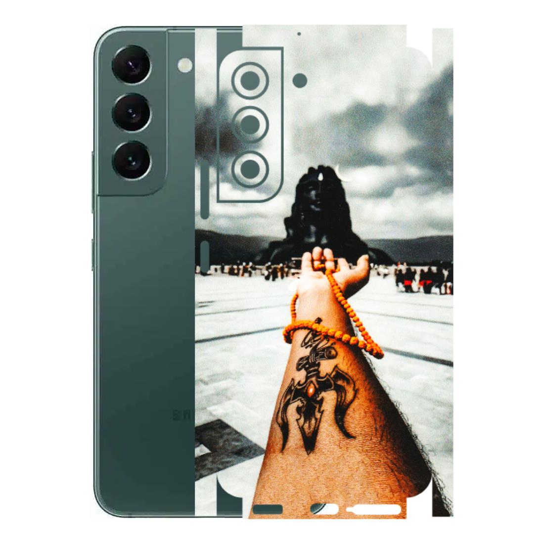 Samsung A/S Series Phone Skins (All Models) - Jai Adiyogi Mahakaal - 3D Embossed Finish (L-164) Samsung Galaxy S22
