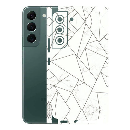 Samsung A/S Series Phone Skins (All Models) - Luxury White Marble Effect - 3D Embossed Finish (L-168) Samsung Galaxy S22