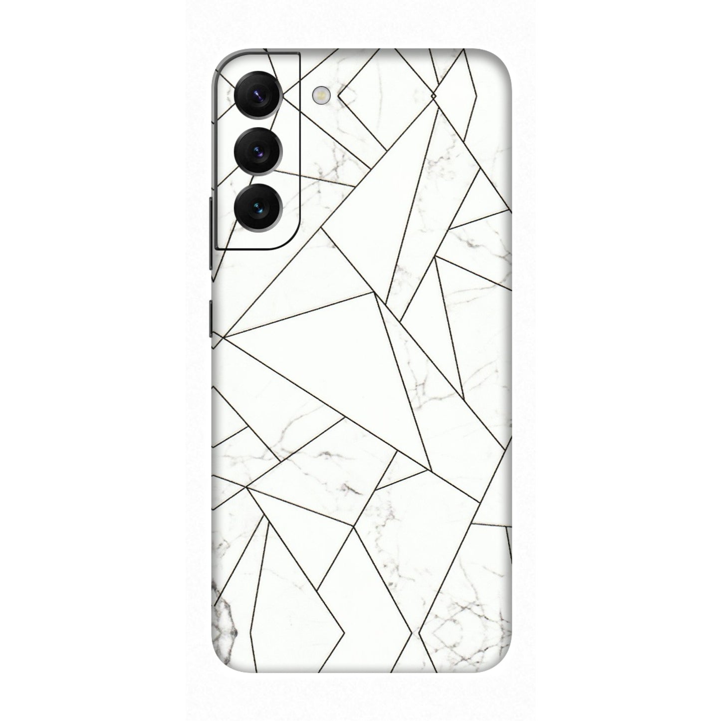 Samsung A/S Series Phone Skins (All Models) - Luxury White Marble Effect - 3D Embossed Finish (L-168) Samsung Galaxy S22