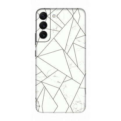 Samsung A/S Series Phone Skins (All Models) - Luxury White Marble Effect - 3D Embossed Finish (L-168) Samsung Galaxy S22