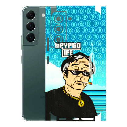 Samsung A/S Series Phone Skins (All Models) - Crypto Thug Life - 3D Embossed Finish (L-179) Samsung Galaxy S22