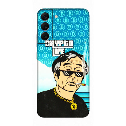 Samsung A/S Series Phone Skins (All Models) - Crypto Thug Life - 3D Embossed Finish (L-179) Samsung Galaxy S22