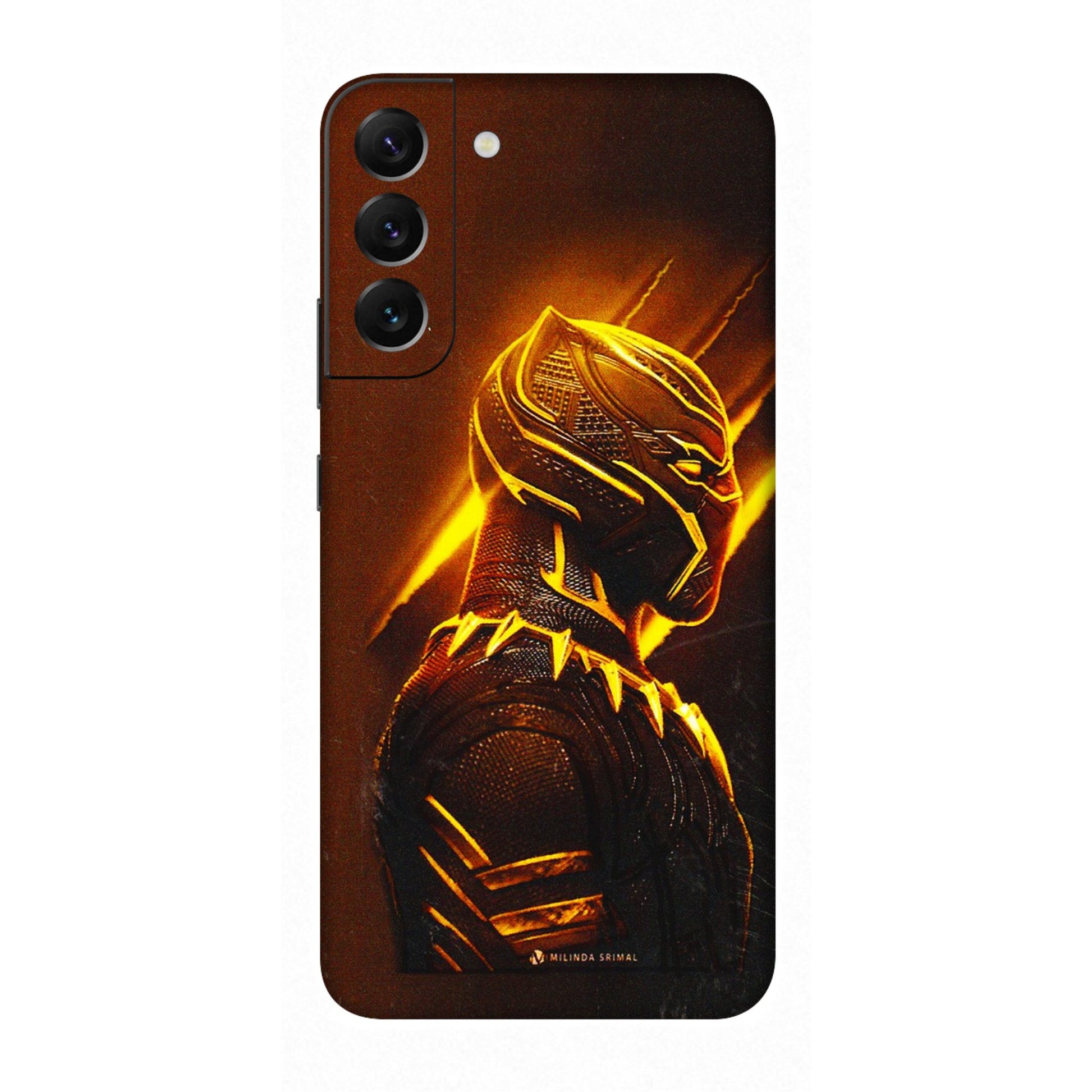 Samsung A/S Series Phone Skins (All Models) - Gold Black Panther - 3D Embossed Finish (L-181) Samsung Galaxy S22
