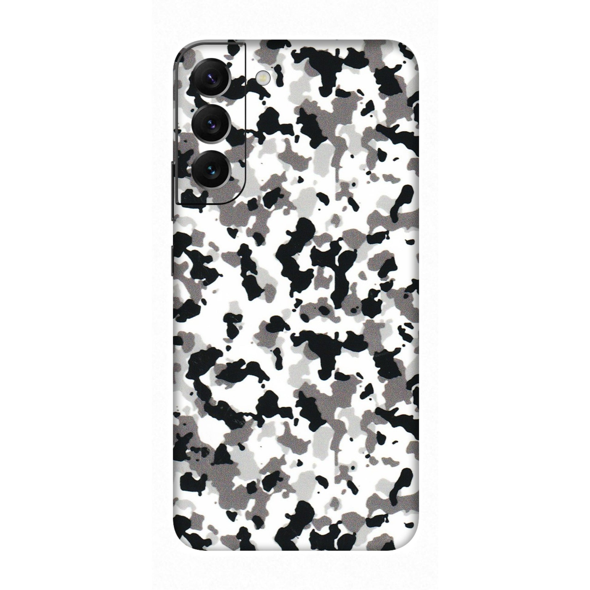 Samsung A/S Series Phone Skins (All Models) - White Black Camouflage - 3D Embossed Finish (L-18) Samsung Galaxy S22