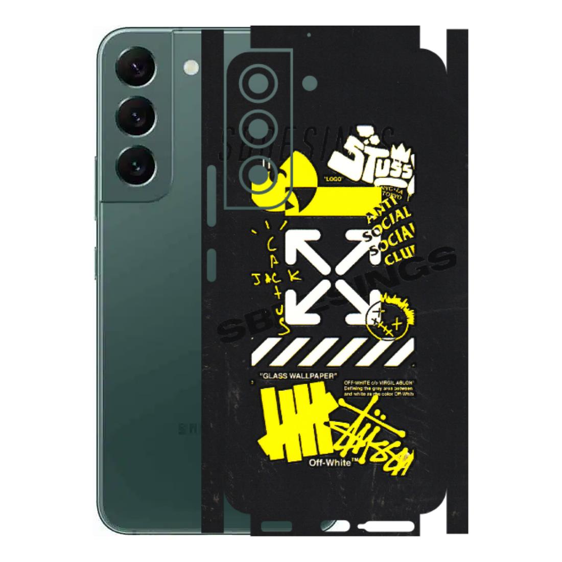 Samsung A/S Series Phone Skins (All Models) - Anti Social Graffiti - 3D Embossed Finish (L-198) Samsung Galaxy S22