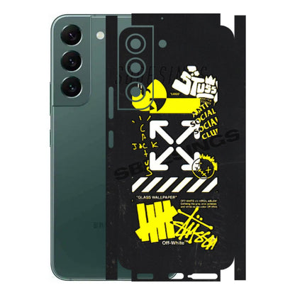 Samsung A/S Series Phone Skins (All Models) - Anti Social Graffiti - 3D Embossed Finish (L-198) Samsung Galaxy S22