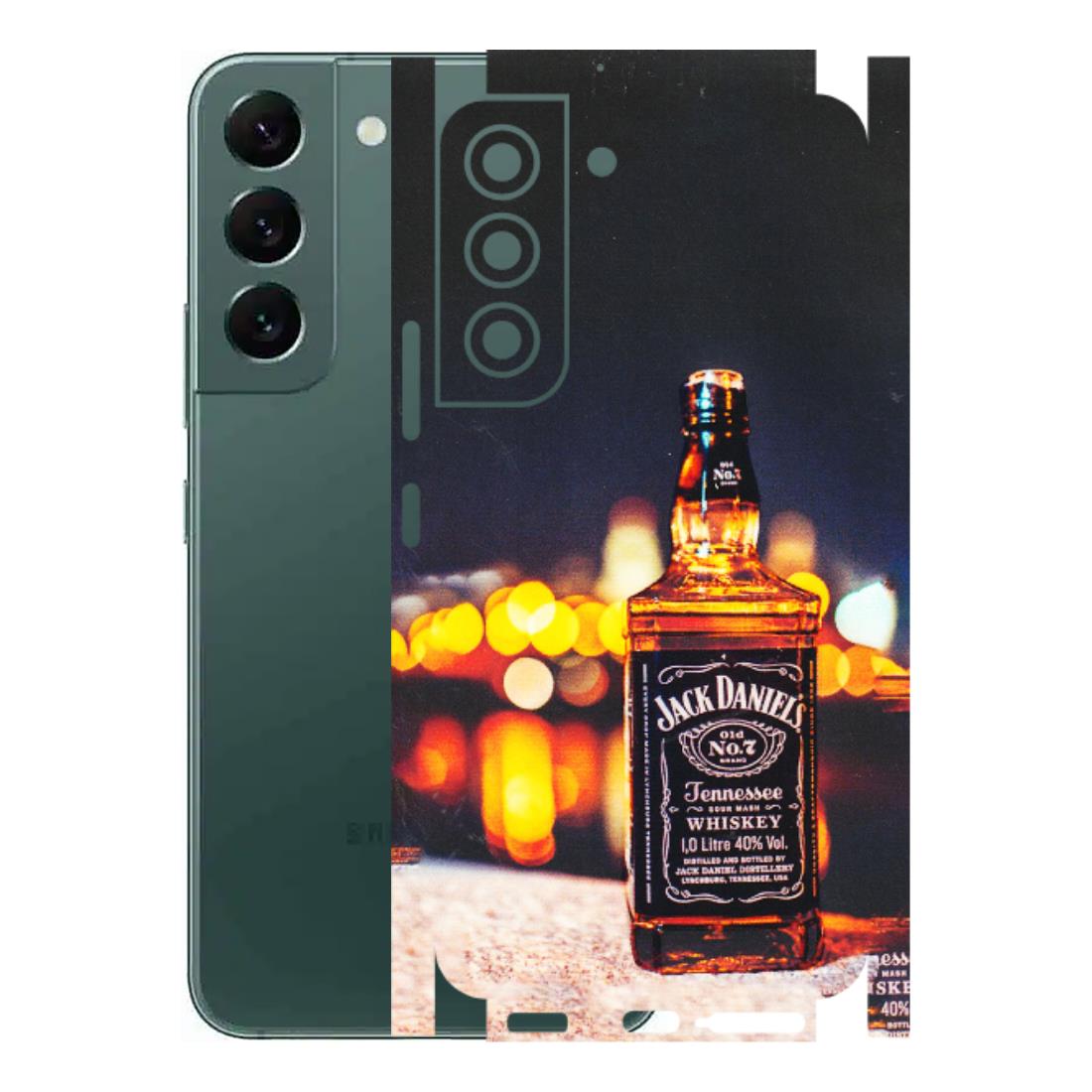 Samsung A/S Series Phone Skins (All Models) - JD Whiskey Bottle - 3D Embossed Finish (L-20) Samsung Galaxy S22