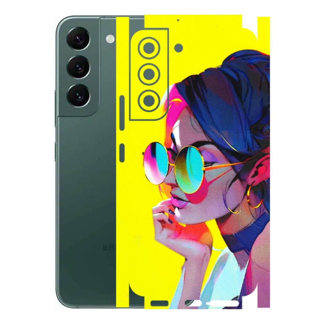 Samsung A/S Series Phone Skins (All Models) - Bold Stylish Girl - 3D Embossed Finish (L-222) Samsung Galaxy S22