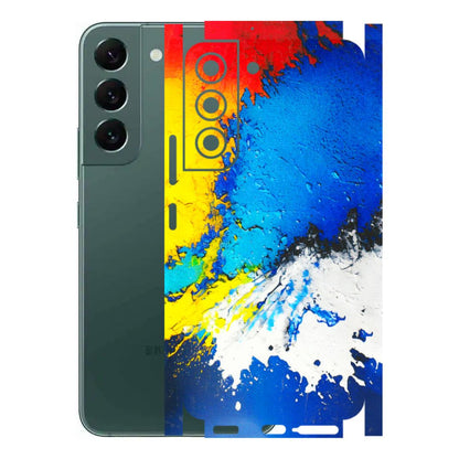 Samsung A/S Series Phone Skins (All Models) - Acrylic Paint Spill - 3D Embossed Finish (L-229) Samsung Galaxy S22