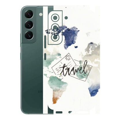 Samsung A/S Series Phone Skins (All Models) - Travel The World - 3D Embossed Finish (L-232) Samsung Galaxy S22
