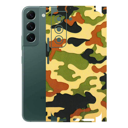 Samsung A/S Series Phone Skins (All Models) - Indian Military - 3D Embossed Finish (L-234) Samsung Galaxy S22