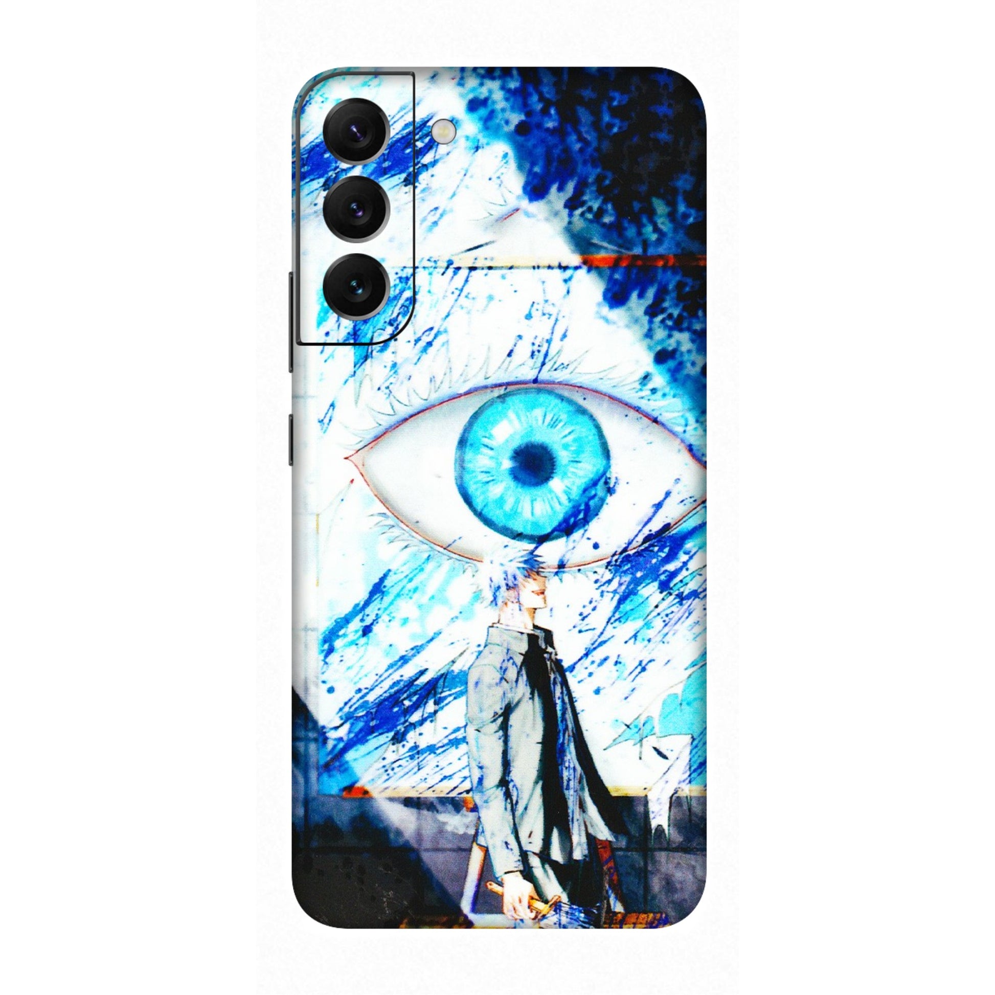 Samsung A/S Series Phone Skins (All Models) - Gojo Satoru evil eye - 3D Embossed Finish (L-239) Samsung Galaxy S22