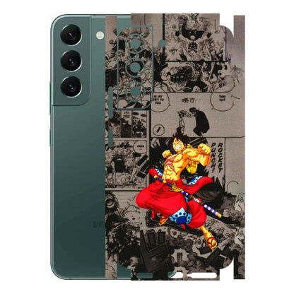 Samsung A/S Series Phone Skins (All Models) - One Piece Rocket Punch Manga - 3D Embossed Finish (L-25) Samsung Galaxy S22