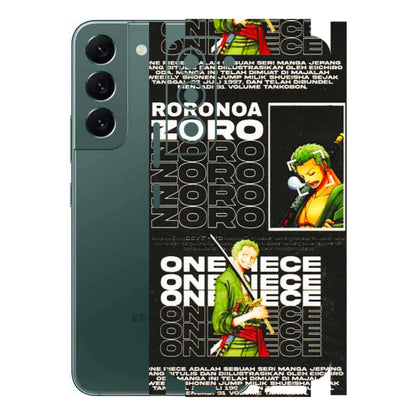Samsung A/S Series Phone Skins (All Models) - One Piece Zoro - 3D Embossed Finish (L-250) Samsung Galaxy S22