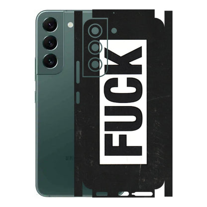 Samsung A/S Series Phone Skins (All Models) - The F Word - 3D Embossed Finish (L-255) Samsung Galaxy S22