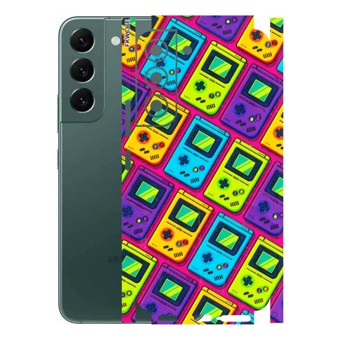 Samsung A/S Series Phone Skins (All Models) - Gameboy Colourful - 3D Embossed Finish (L-266) Samsung Galaxy S22
