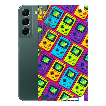 Samsung A/S Series Phone Skins (All Models) - Gameboy Colourful - 3D Embossed Finish (L-266) Samsung Galaxy S22