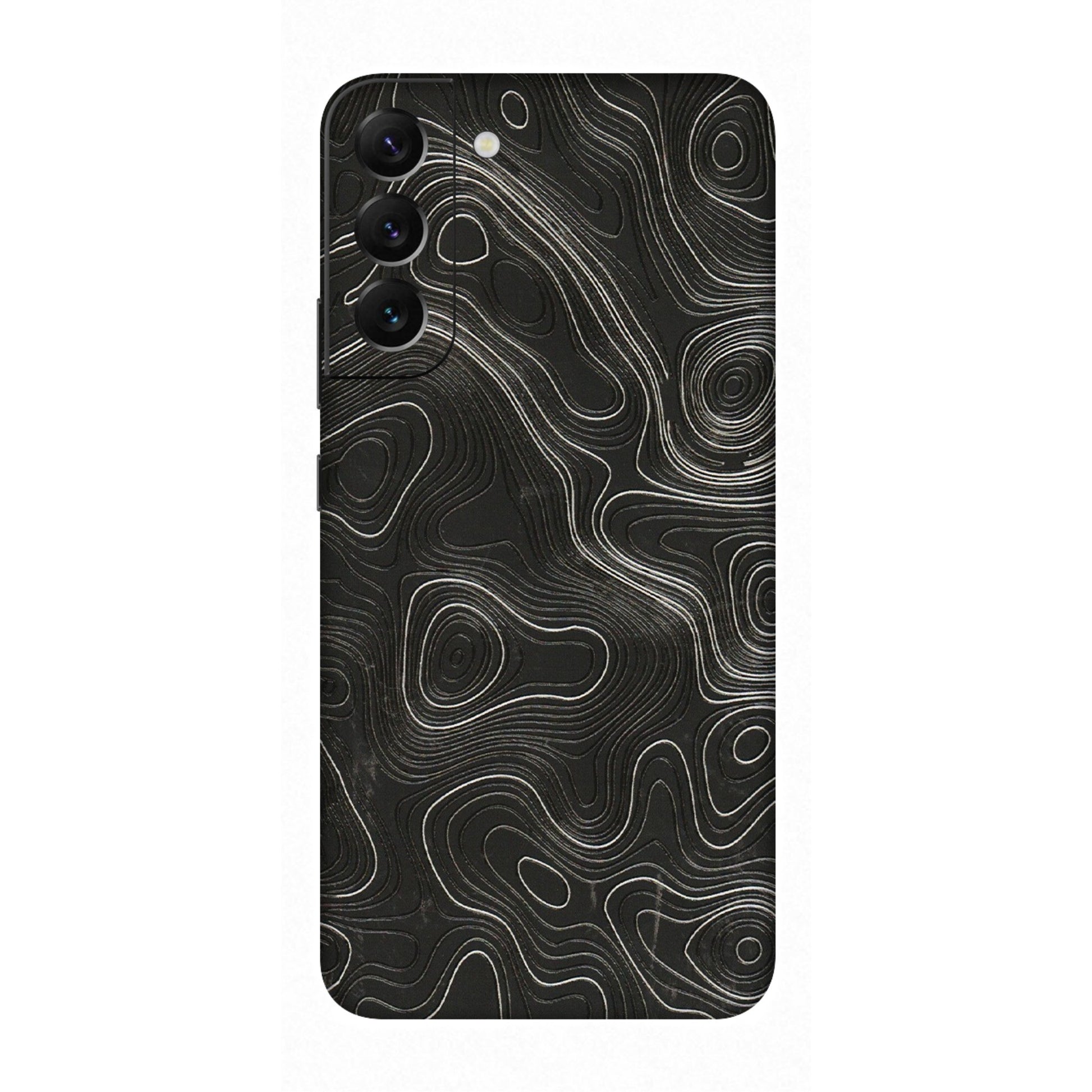 Samsung A/S Series Phone Skins (All Models) - Abstract White Line Map - 3D Embossed Finish (L-269) Samsung Galaxy S22