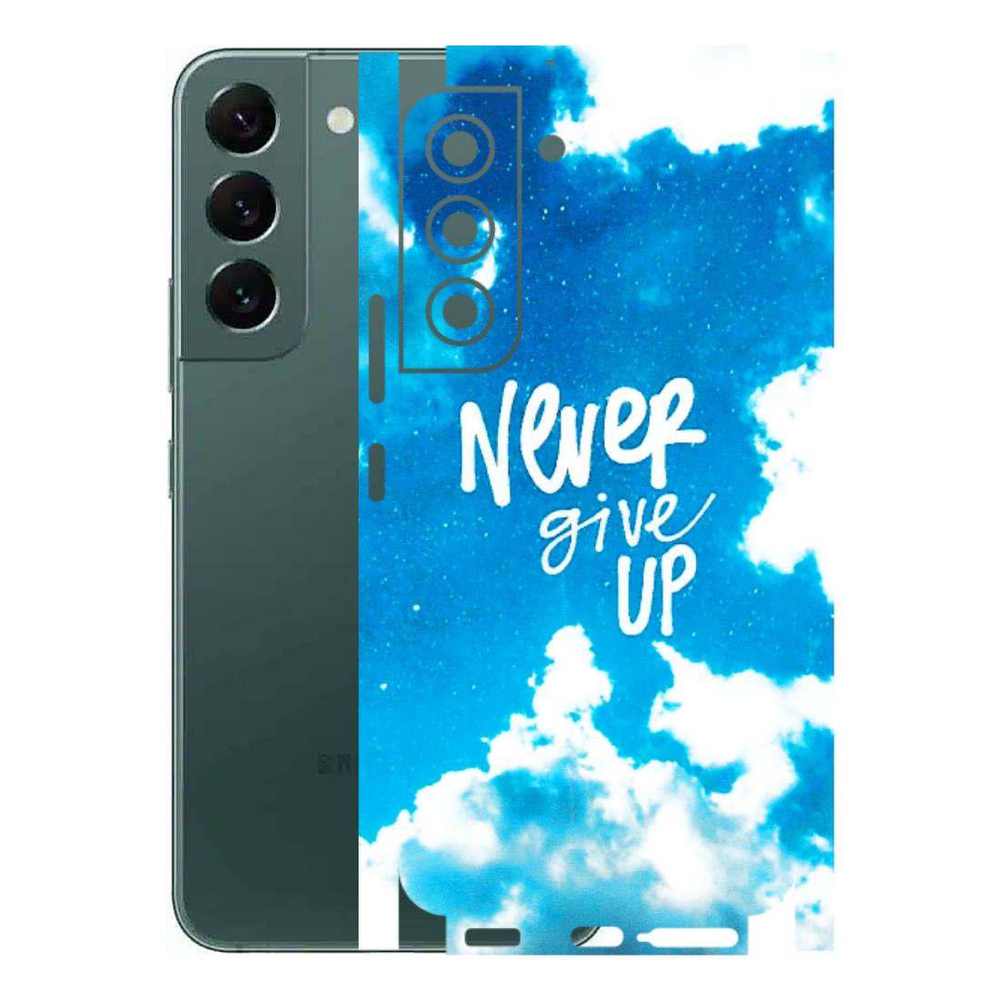 Samsung A/S Series Phone Skins (All Models) - Never Give Up - 3D Embossed Finish (L-279) Samsung Galaxy S22