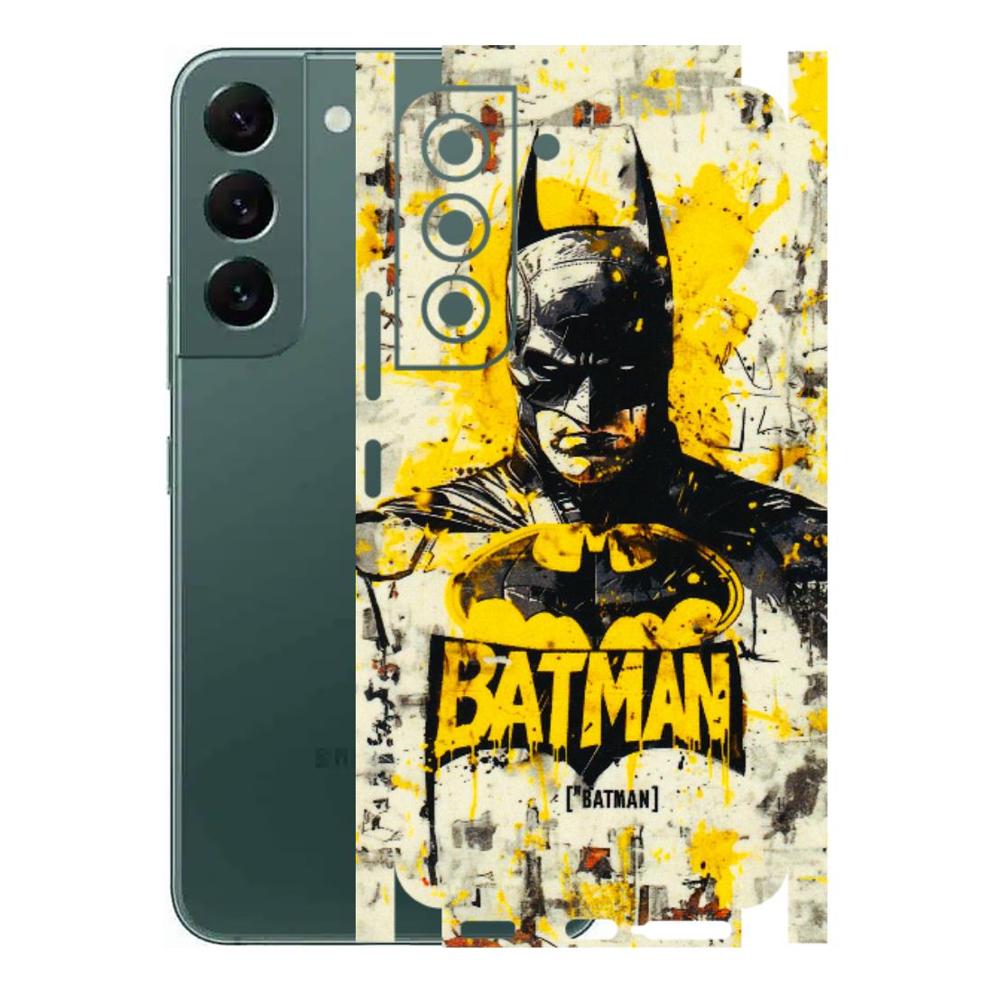 Samsung A/S Series Phone Skins (All Models) - Batman Yellow BT - 3D Embossed Finish (L-304) Samsung Galaxy S22