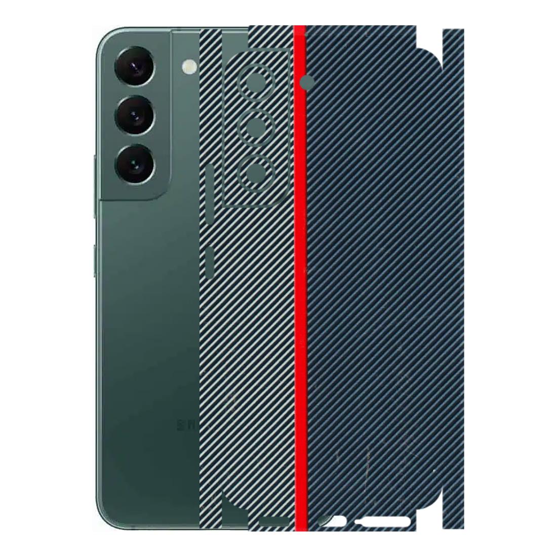 Samsung A/S Series Phone Skins (All Models) - Blue Sober Lines - 3D Embossed Finish (L-305) Samsung Galaxy S22
