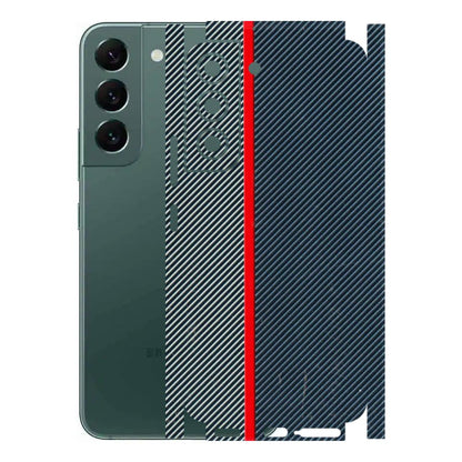 Samsung A/S Series Phone Skins (All Models) - Blue Sober Lines - 3D Embossed Finish (L-305) Samsung Galaxy S22