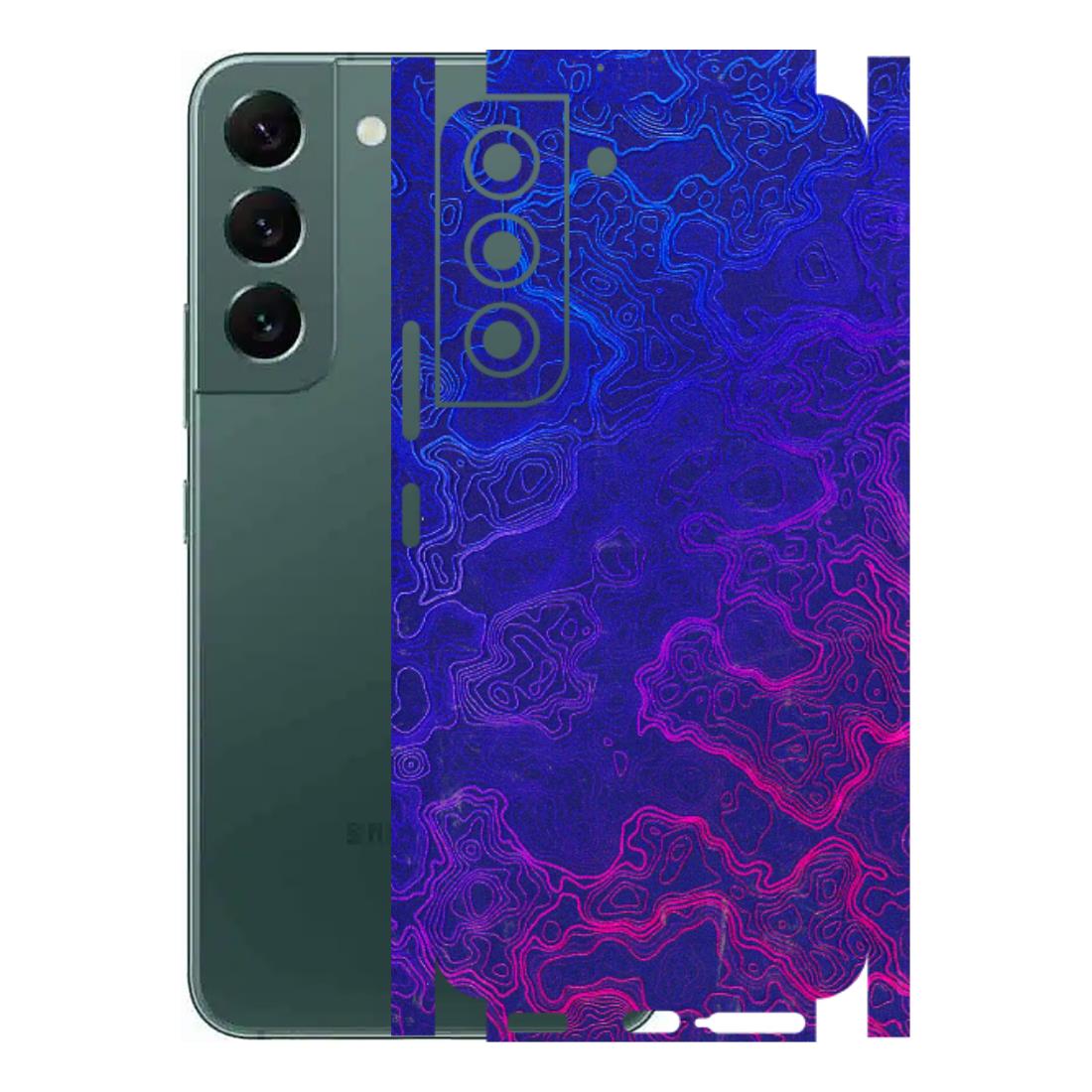 Samsung A/S Series Phone Skins (All Models) - Purple Ripples Swirl - 3D Embossed Finish (L-314) Samsung Galaxy S22