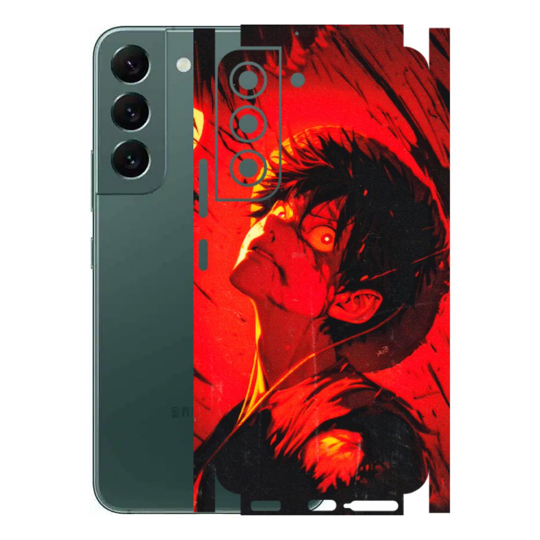 Samsung A/S Series Phone Skins (All Models) - D.Luffy Power Up One Piece Anime - 3D Embossed Finish (L-326) Samsung Galaxy S22