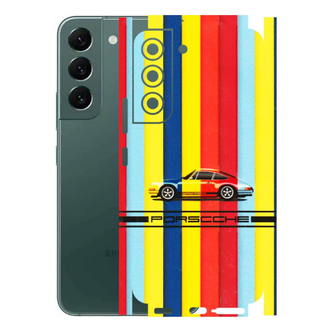 Samsung A/S Series Phone Skins (All Models) - Multicolour Porche - 3D Embossed Finish (L-39) Samsung Galaxy S22